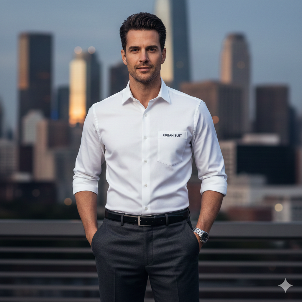 white color casual shirt